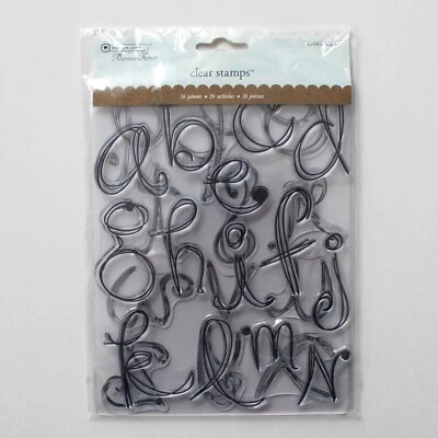 Autumn Leaves Scribbles Alphabet Clear Stamps A-Z by Rhonna Farrer Alpha B19 Foto 1 de 3