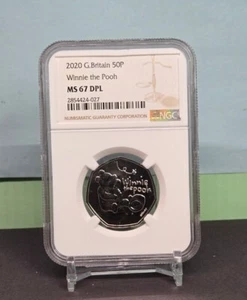 2020 UK 50p - DISNEY'S CLASSIC WINNIE THE POOH NGC MS67 DPL not niue - Picture 1 of 6