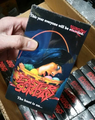 EASTER SUNDAY VHS (Maniac Cop star Robert D'Zar) - New, Sealed - Last Copies! - Image 1 of 2