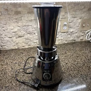 VINTAGE OSTERIZER CHROME STAINLESS STEEL DELUXE BEEHIVE BLENDER WORKS GREAT MCM - Picture 1 of 9