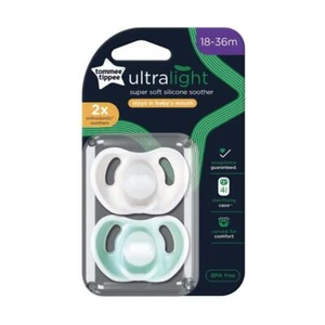 Tommee Tippee Ultra Light Silicone Soother 18-36m 2 Pack - Picture 1 of 1