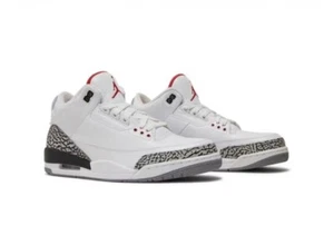 New Air Jordan 3 Retro '88' 2013 580775-160 Mens Sz 8.5 DS Nike White Cement JTH - Picture 1 of 11