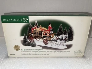 DEPT 56 DICKENS VILLAGE ACCESSORY "QUEEN'S PARLIAMENTARY COACH" #58454 BRAND NEW - Picture 1 of 5