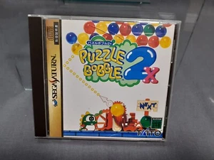 SEGA SATURN Puzzle Bobble 2X JP Ver. complete Boxed  (10557-5) T-1106G - Picture 1 of 3