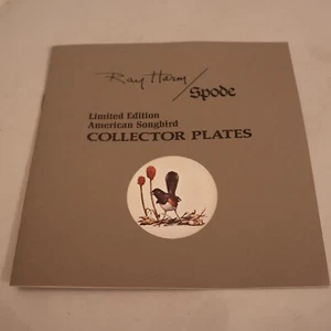 Spode Ray Harm American Songbird Plate Brochure - Picture 1 of 3