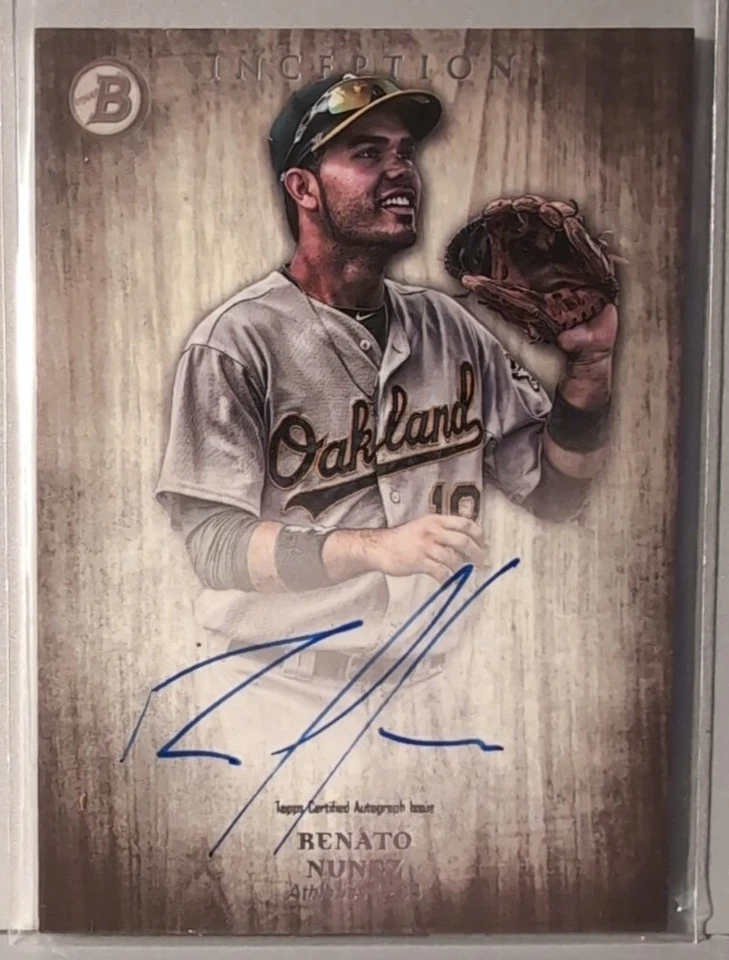 2014 Bowman Inception Prospect Autographs Oakland Athletics Renato Nunez - Image 1 of 2