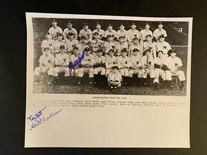 1946 Washington Senators Team Photo AUTOGRAPH Ed Yost/Masterson/Travis +3 others - Picture 1 of 4