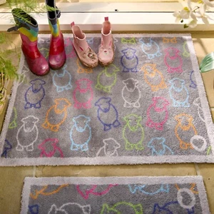 Hug Rug (Outline Herdy) Dirt Trapper Door Mat & Runner Machine Washable - Picture 1 of 8