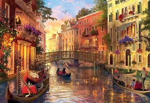 Tramonto a Venezia Puzzle 1500 Pezzi 85x60 cm EDUCA Nuovo - Foto 1 di 3