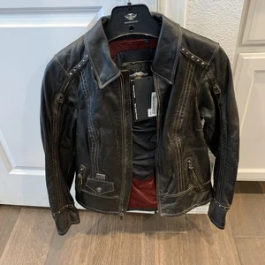 Harley-Davidson Lederjacke Damen Medium Schwarz Intrepidity Riding 98043-19VW - Bild 1 von 21