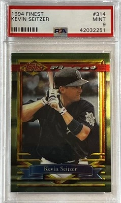 1994 Finest Kevin Seitzer #314 PSA 9 Milwaukee Brewers  - Image 1 of 2