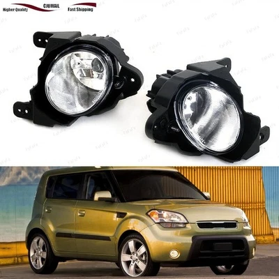 Nuevo par de faros antiniebla para parachoques delantero izquierda y derecha Fit For KIA Soul 2010 Foto 1 de 4