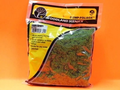 WOODLAND SCENICS FC182 CLUMP FOLIAGE LIGHT GREEN 173 in³ (2.83 dm³)  NEW!!! - Image 1 of 2