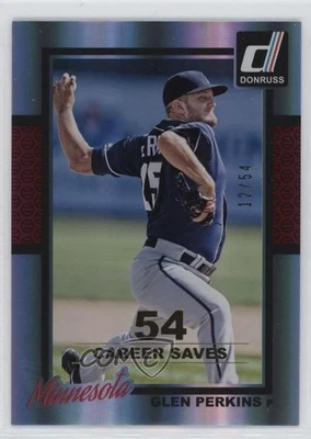 2014 Panini Donruss Gold Career Stat Line /54 Glen Perkins #167 - Image 1 of 2