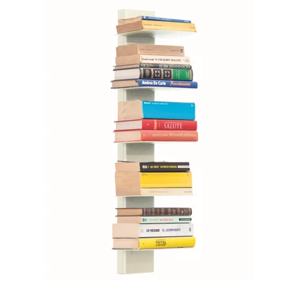 Libreria Parete Alluminio Lamiera Zincata 83,5X23X21 Cm Libreria Sospesa 6,6 Kg - Immagine 1 di 3