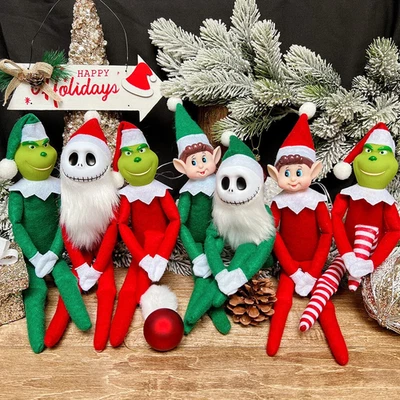 2025 Christmas On The Shelf Xmas Plush Elf Doll Toy Christmas Tradition Doll