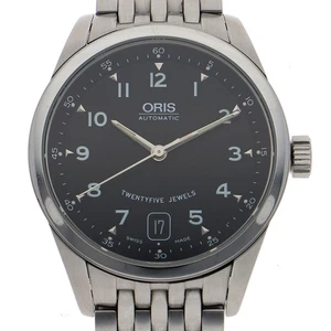 ORIS 7505 Classic Date black SS AT - Picture 1 of 10