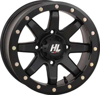 Beadlock Wheel Matte Black 15x7 4/156 5+2 30mm Polaris Ranger 570 Mid Size 14-21 - Image 1 of 4