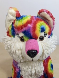 Great Wolf Lodge Fiesta Tie Dye Plush Stuffed Animal Rainbow - Picture 1 of 10