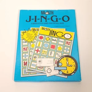 JINGO Math Educational Bingo Game Set For 32 Players Homeschool Seniors All Ages - Picture 1 of 6