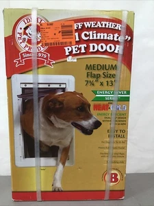 Ideal Pet Products Ruff-Weather Pet Door with Telescoping Frame Medium NIB - Picture 1 of 3