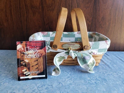 Longaberger WOVEN MEMORIES Basket 2000 w/ Protector Liner Brochure see descr USA - Image 1 of 4
