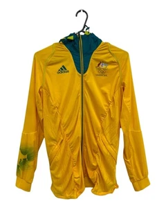 ADIDAS New Women's Gold Jacket Size 8 - Olympics London 2012 with Hood - Picture 1 of 6