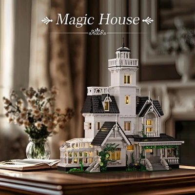1877Pcs Magic House Building Blocks Architecture Model Creator Home Decor Gift - Image 1 of 4