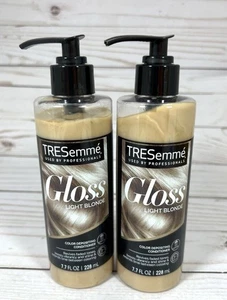 Lot of 2 Tresemme Gloss Color Depositing Conditioner - Light Blonde 7.7 fl oz ea - Picture 1 of 3