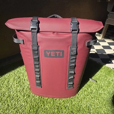 Yeti Hopper M20 Soft Backpack Cooler Burgundy - Image 1 of 4