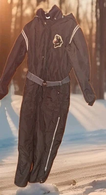 RARE VINTAGE 70s Arctic Cat Snowmobile Suit Womens Sz 4 Leopard Print Hood❄️🔥🐈 - Image 1 of 4