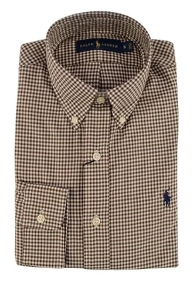 Camisa de vestir Polo Ralph Lauren para hombre calce clásico a cuadros sarga E XS Foto 1 de 3