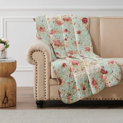 Greenland Home Antique Rose - Classic Traditional Floral - 100% Cotton Quilte... - Image 1 of 4
