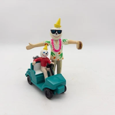 Jack in the Box 1998 Golf Cart & Hawaiian Jack Figure Toy Promo Lot Of 2 - Image 1 of 4