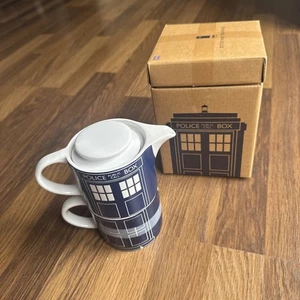 Doctor Who Tardis 'Tea for One' Ceramic Stacking Set Official Merch Teapot only - Picture 1 of 23