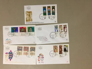Ten '70 Israel fdc with multiple stamps - Picture 1 of 2