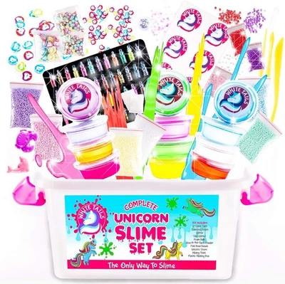 Unicorn Slime Travel Kit for Kids, Unicorn Theme Stickers, Glitter, Fun - Image 1 of 4
