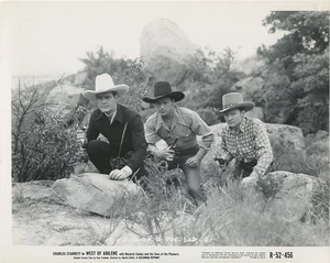 Charles Starrett Bob Nolan Pat Brady West di Abilene ristampa foto 8x10 B366 - Foto 1 di 1