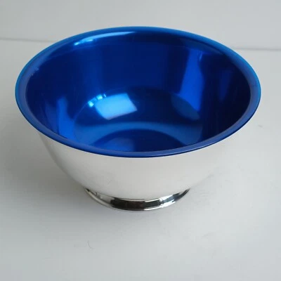 ONEIDA Silver Plate “Sons of Liberty” Paul Revere Bowl 10” with Blue Insert - Image 1 of 4