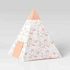 PillowFort Kids Play Indoor Tent Teepee Nook Pink Unicorn Rainbow + carrying bag