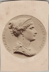 Empress Josephine Coin RARE CDV Antique Print 1870s - Picture 1 of 5