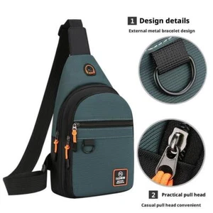 Men Chest Bag Pack Outdoor Travel Sport Shoulder Sling Backpack Cross Body Bags - Bild 1 von 12