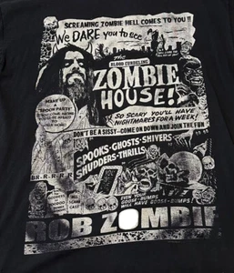 Rob Zombie "2010" Spookshow Deluxe Official Concert T Shirt Sz Men's CL - RARE - Picture 1 of 4