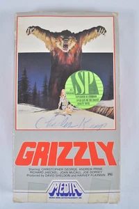 Vtg 1982 GRIZZLY VHS Horror Cult Film Media Home Entertainment Inc - Picture 1 of 13