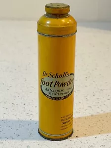 Contenitore vintage Dr. Scholl's Foot Powder in polvere - polvere all'interno degli anni '40 - Foto 1 di 6