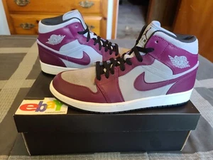 Air Jordan 1 Phat Burdeos 2012 Burdeos/Stealth-Negro-Blanco 364770 605 Nuevo con etiquetas - Imagen 1 de 15