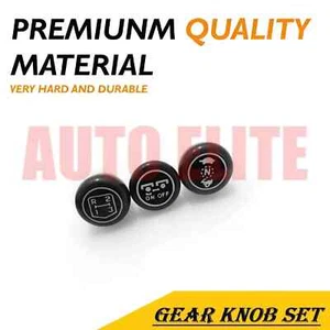 Adatto per trattori Massey Ferguson 135 165 175 240 245 pomello cambio nero set di 3 unità - Foto 1 di 6