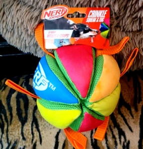 Nerf Dog Crinkle and Squeak Dog Ball Large Big Dog New! - Picture 1 of 2
