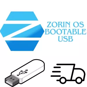 Zorin OS 17.3 CORE 64bit USB Linux Bootable FLASH DRIVE Live or Install Zorin - Picture 1 of 3