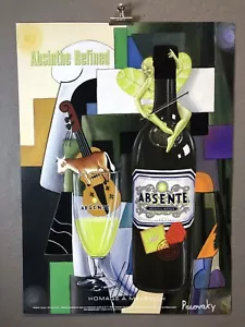 Poster pubblicitario assenzio, Omaggio a Malevich dell'artista John Pacovsky, nuovo 19x26"" 2007 - Foto 1 di 5